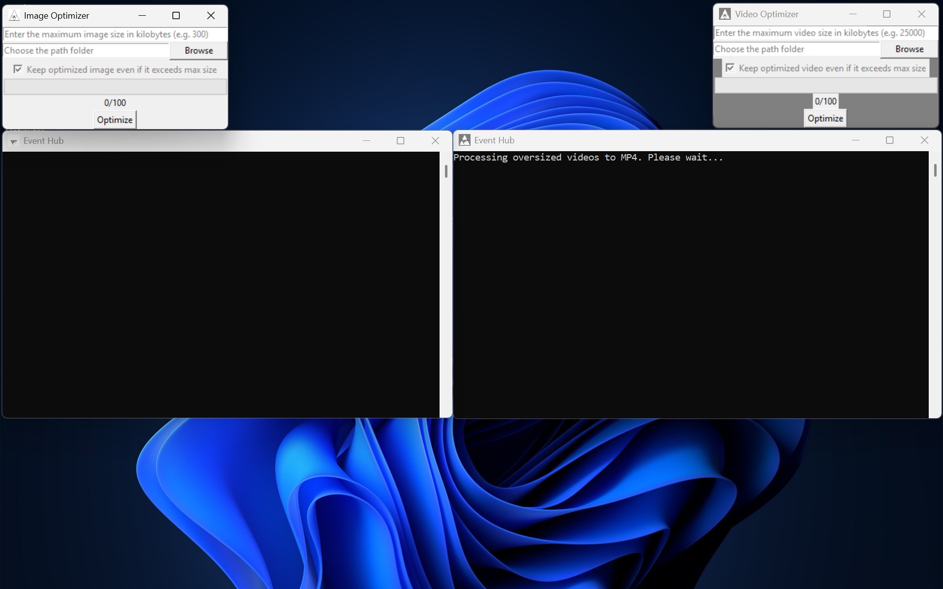 Images Optimizer and Videos Optimizer for Windows