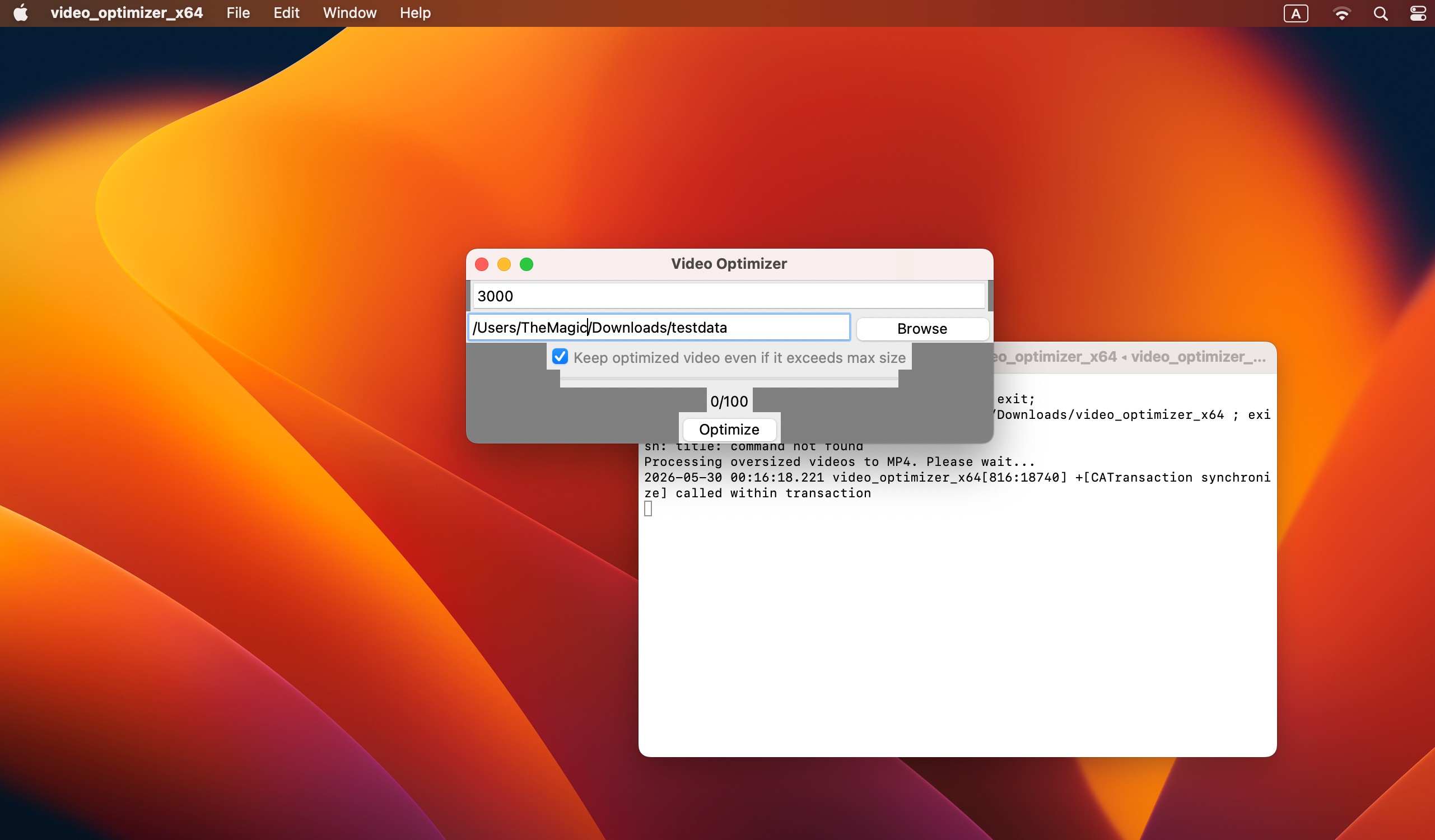 Videos Optimizer for Mac